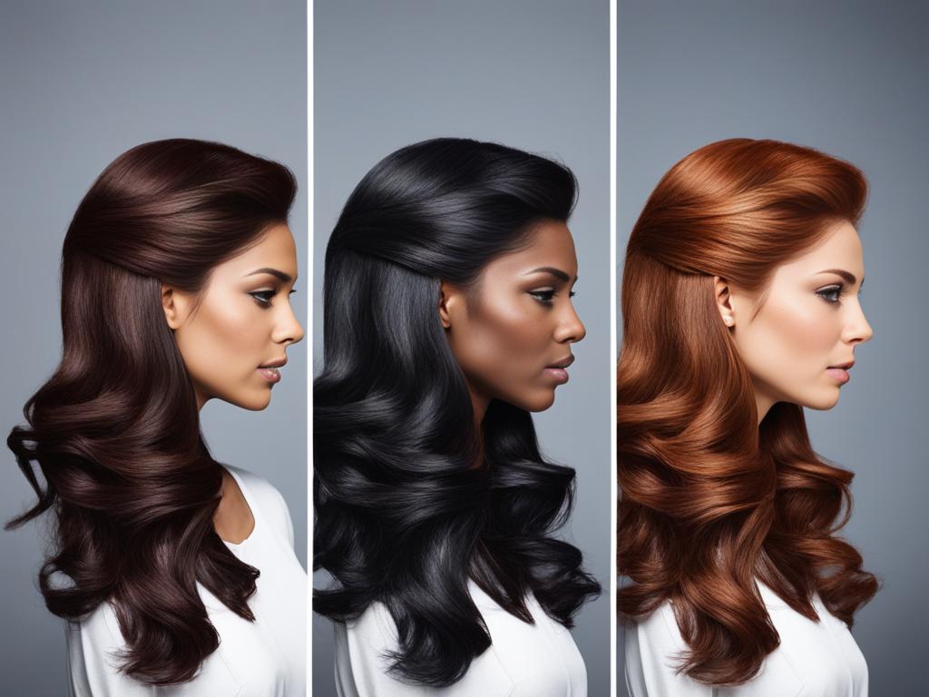 1 vs 1b hair color comparison