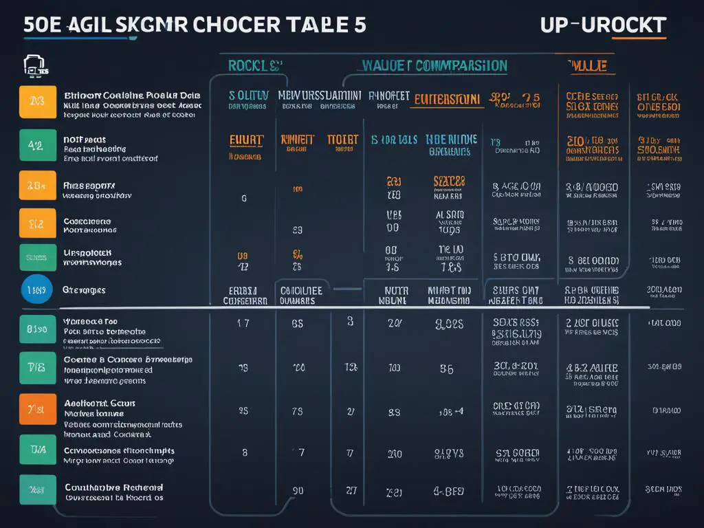 Upcourt 5 vs Gel Rocket 10 Value Comparison Table