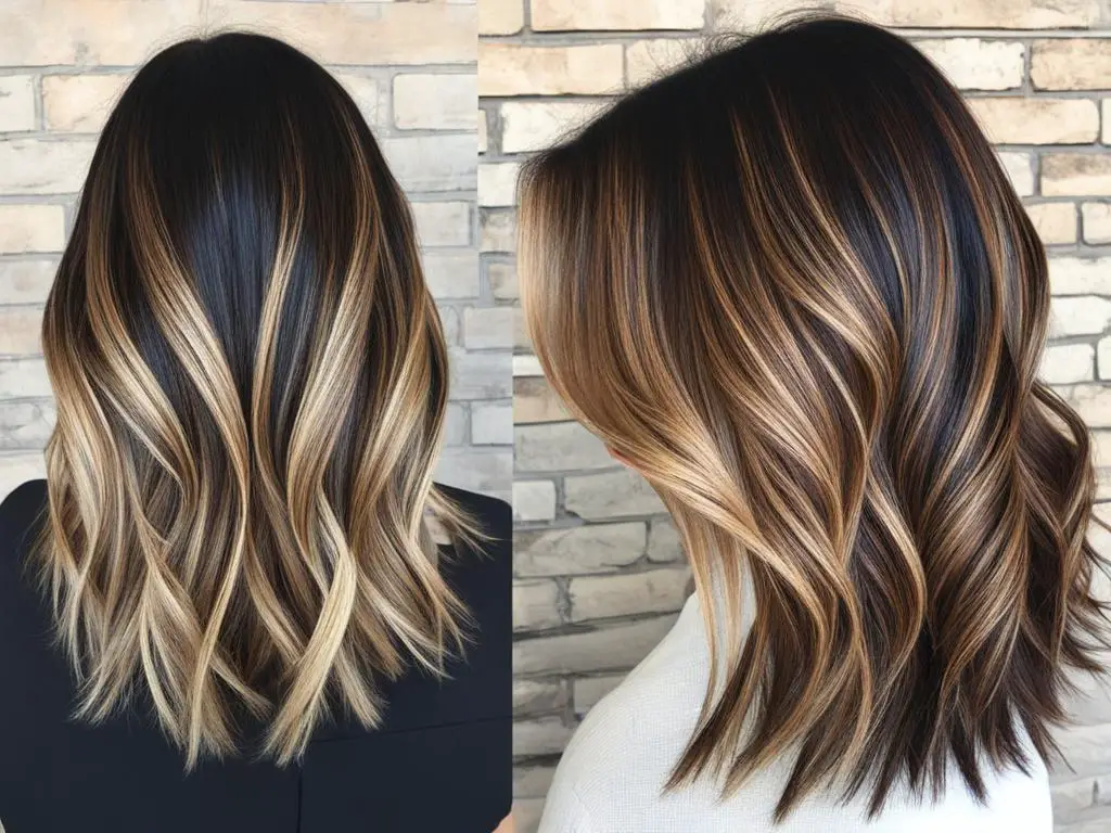 comparing dimensional hair color and balayage