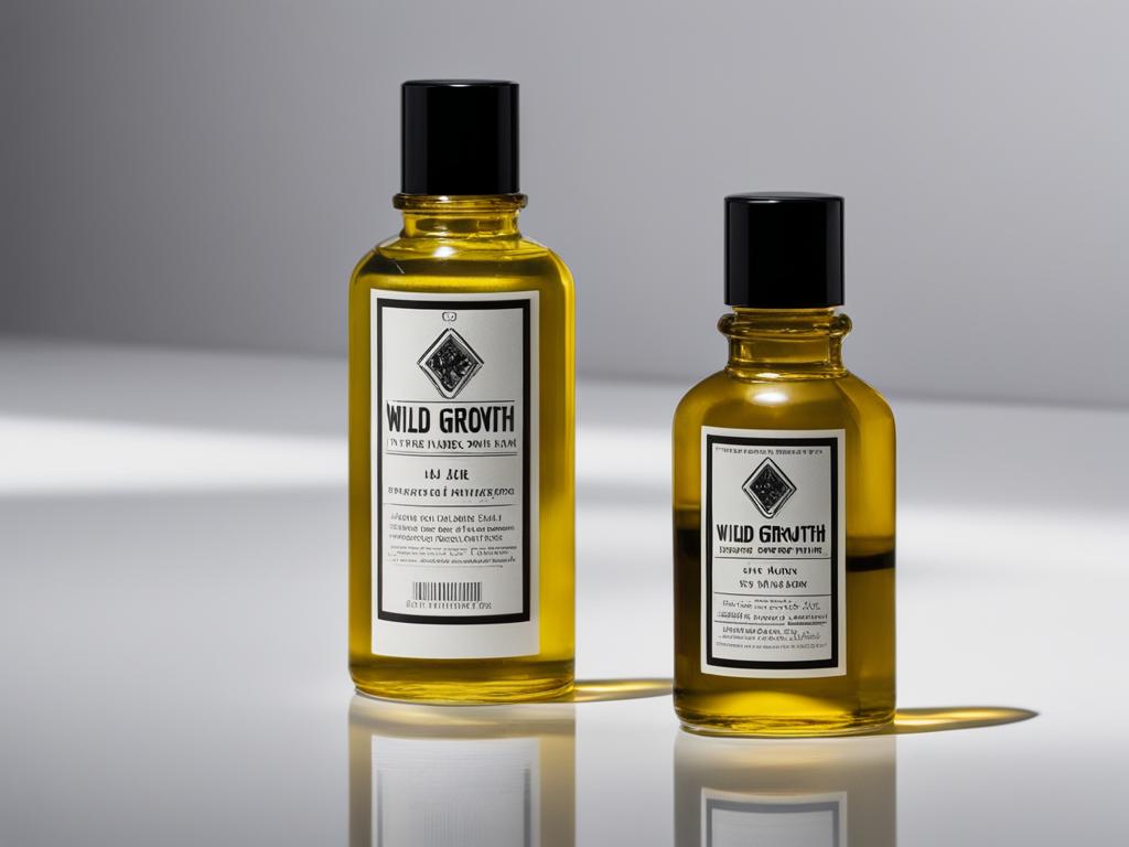 comparing genuine and counterfeit wild growth hair oil