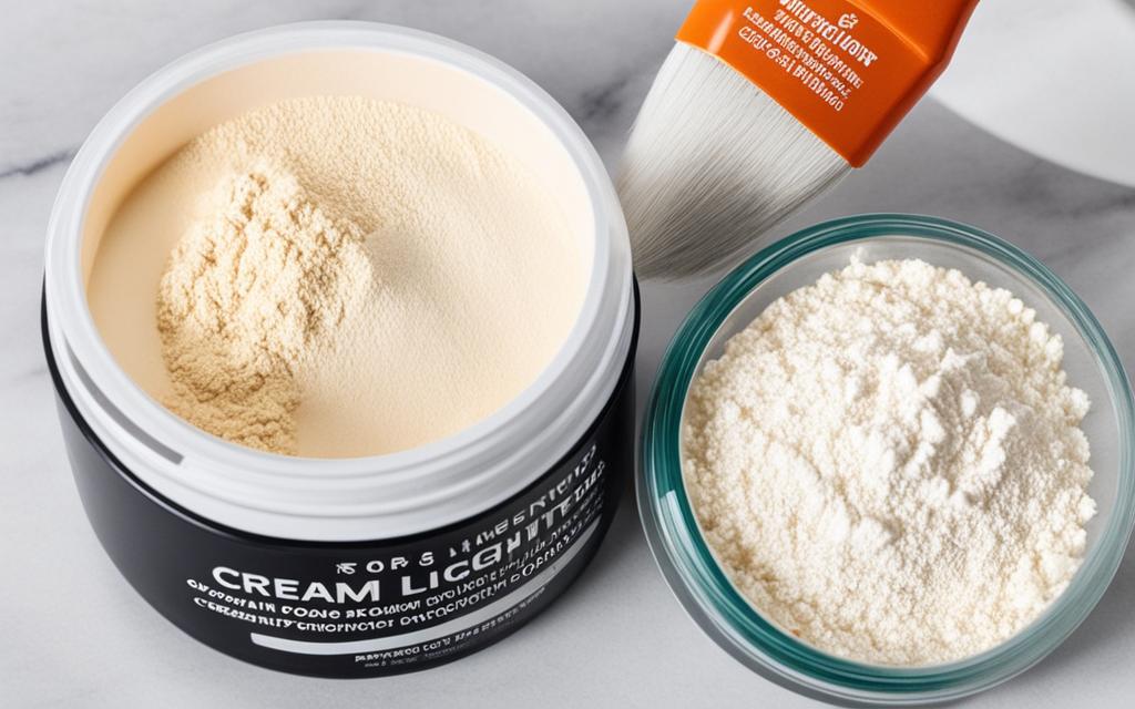 cream lightener vs powder