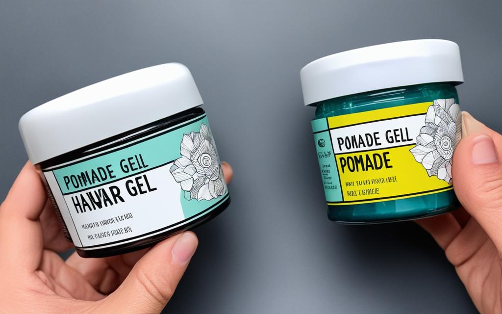 hair gel vs pomade