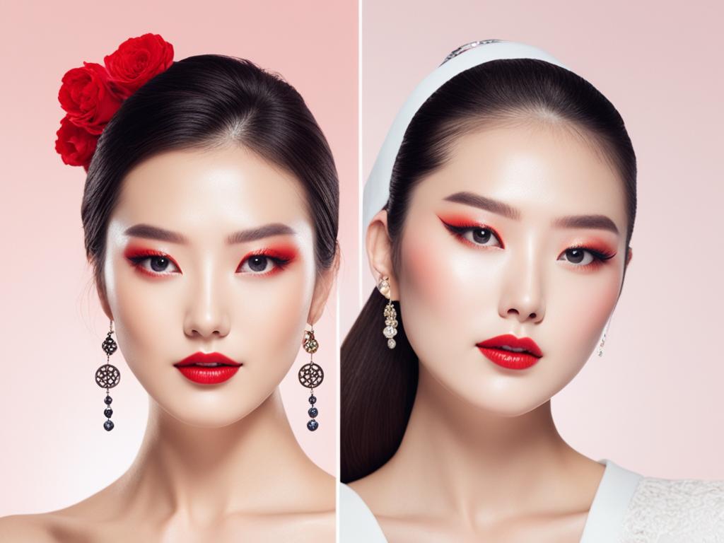 chinese vs korean makeup